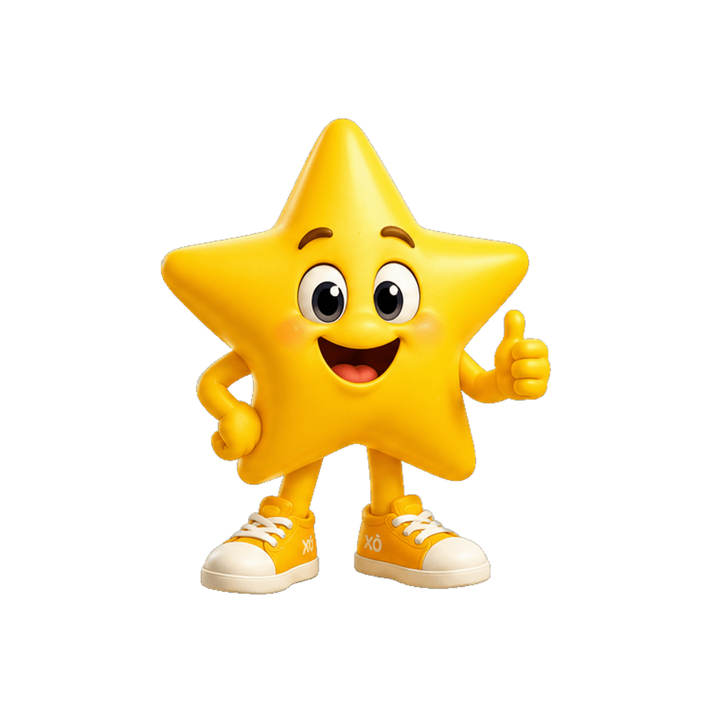 Luma — a estrela brilhante, mascote oficial Xô Varal